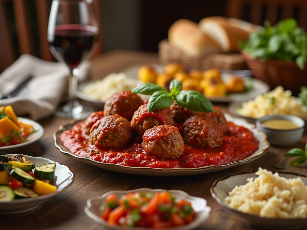 accompagner des boulettes de viande