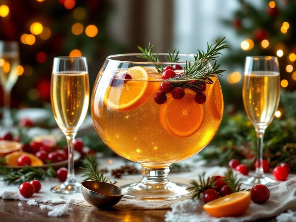 punch de noël champagne