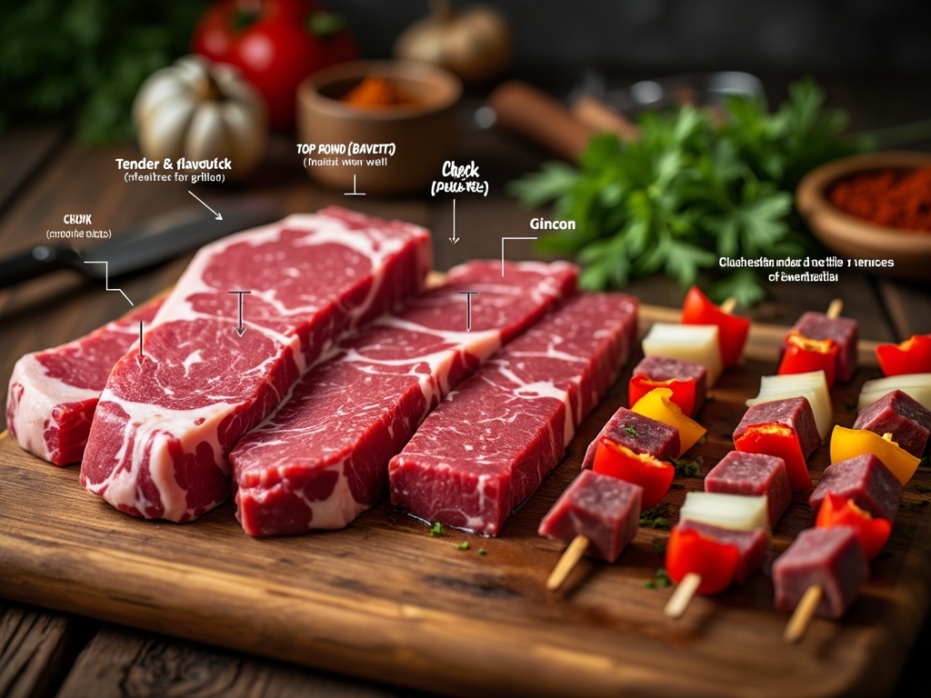 Quel est le meilleur morceau de bœuf pour une brochette