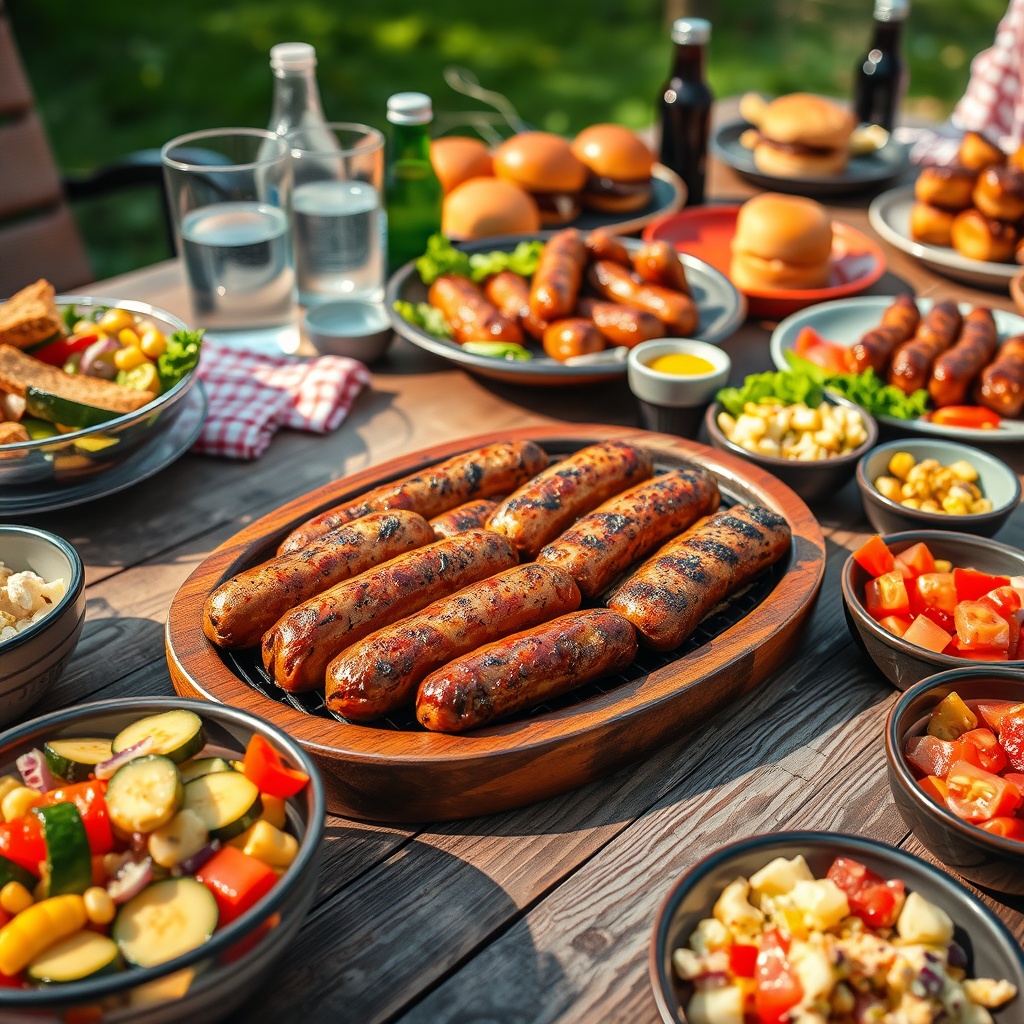 accompagnement saucisses barbecue
