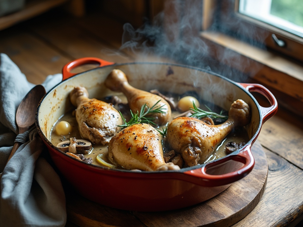 cuisse de pintade en cocotte