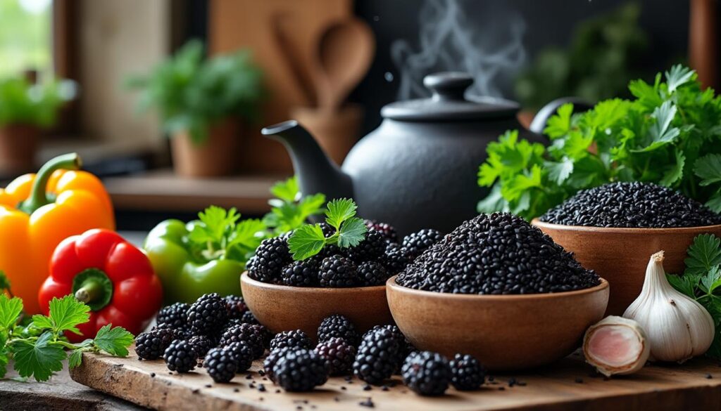 découvrez les bienfaits des aliments noirs et explorez des recettes savoureuses pour une alimentation saine et équilibrée.
