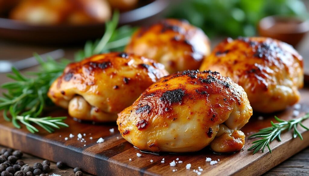 découvrez une recette facile pour des cuisses de poulet au four savoureuses, avec des conseils pour une cuisson parfaite à chaque fois.