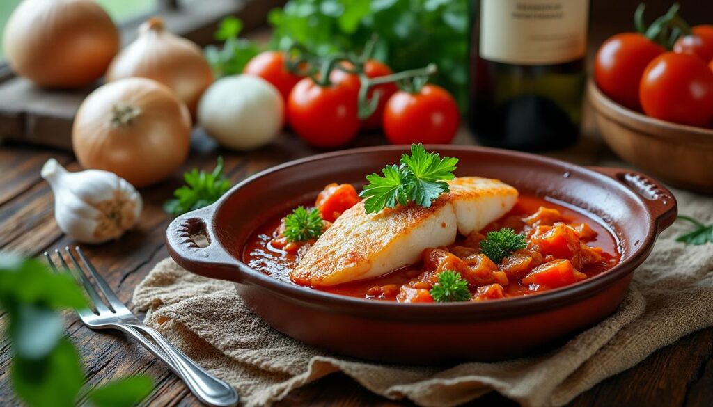 découvrez la recette traditionnelle et facile de la lotte à l'armoricaine, un plat savoureux grand-mère pour régaler toute la famille.
