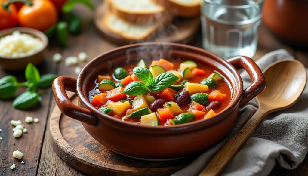 découvrez notre recette minestrone facile et rapide pour préparer une délicieuse soupe italienne maison saine et réconfortante en quelques minutes.