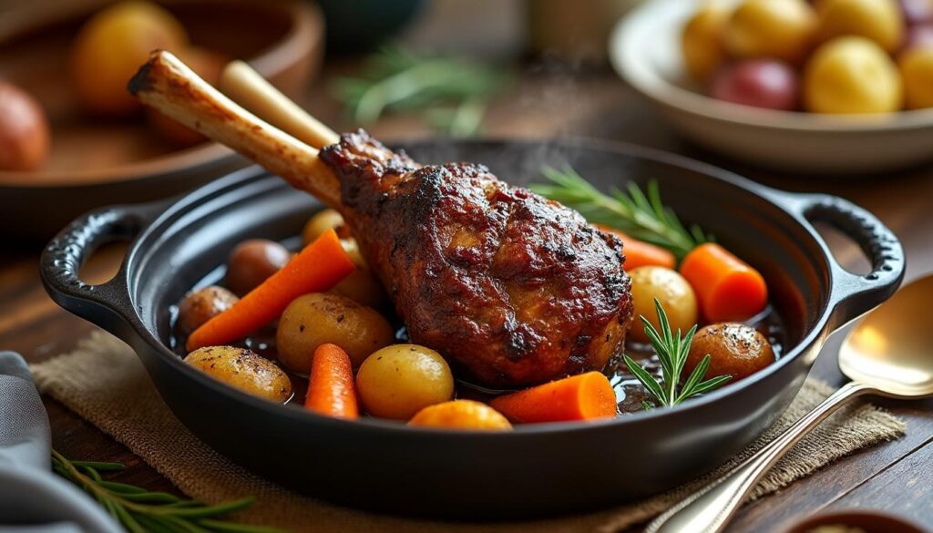 découvrez notre recette de souris d'agneau au four à cuisson lente pour une viande tendre et fondante, parfaite pour un repas savoureux et réconfortant.