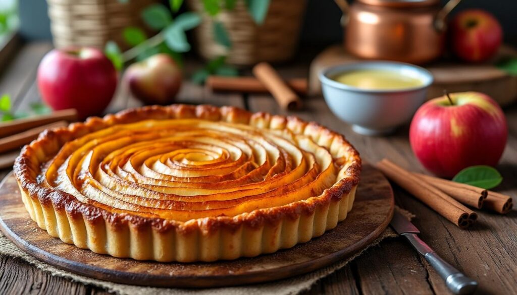 découvrez notre recette facile et authentique de tarte à la normande aux pommes, un dessert traditionnel riche en saveurs pour régaler toute la famille.