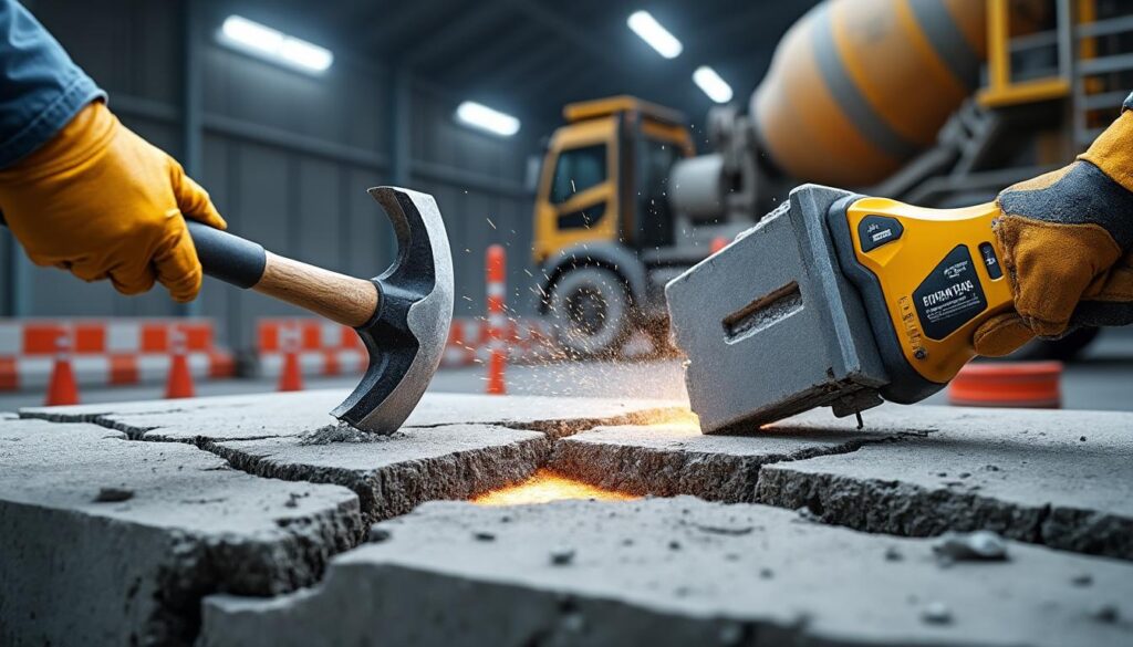découvrez des méthodes efficaces pour casser du béton sans utiliser de marteau piqueur, en utilisant des outils simples et des techniques adaptées pour vos travaux de démolition.