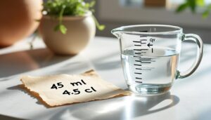 découvrez comment convertir facilement 45 ml en cl grâce à notre explication simple et rapide. maîtrisez rapidement les conversions de volume pour vos recettes et besoins quotidiens.