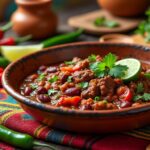 découvrez notre recette authentique et facile de chili con carne traditionnel mexicain, un plat savoureux et épicé parfait pour régaler toute la famille.