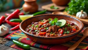 découvrez notre recette authentique et facile de chili con carne traditionnel mexicain, un plat savoureux et épicé parfait pour régaler toute la famille.
