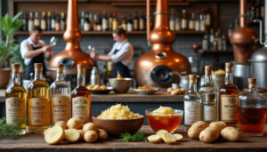 découvrez tout sur l'alcool de pomme de terre : processus de fabrication, différents types disponibles et leurs utilisations principales dans la cuisine et au-delà.
