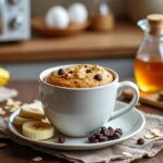 découvrez une recette facile et rapide de cake mug healthy, préparée au micro-ondes pour un dessert gourmand et léger à savourer en un instant.