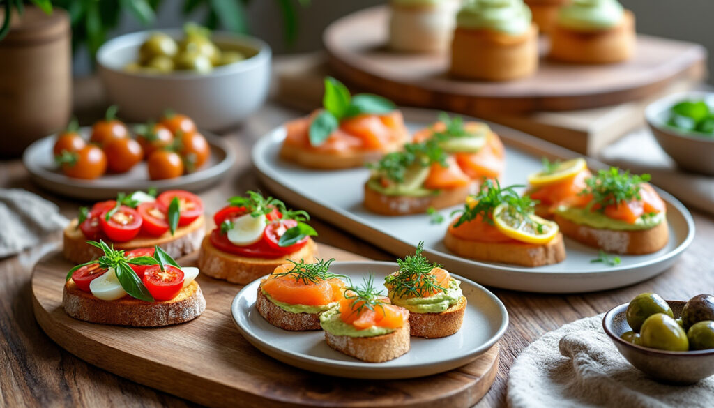 découvrez des recettes rapides et élégantes pour une entrée facile qui impressionnera vos invités à coup sûr.