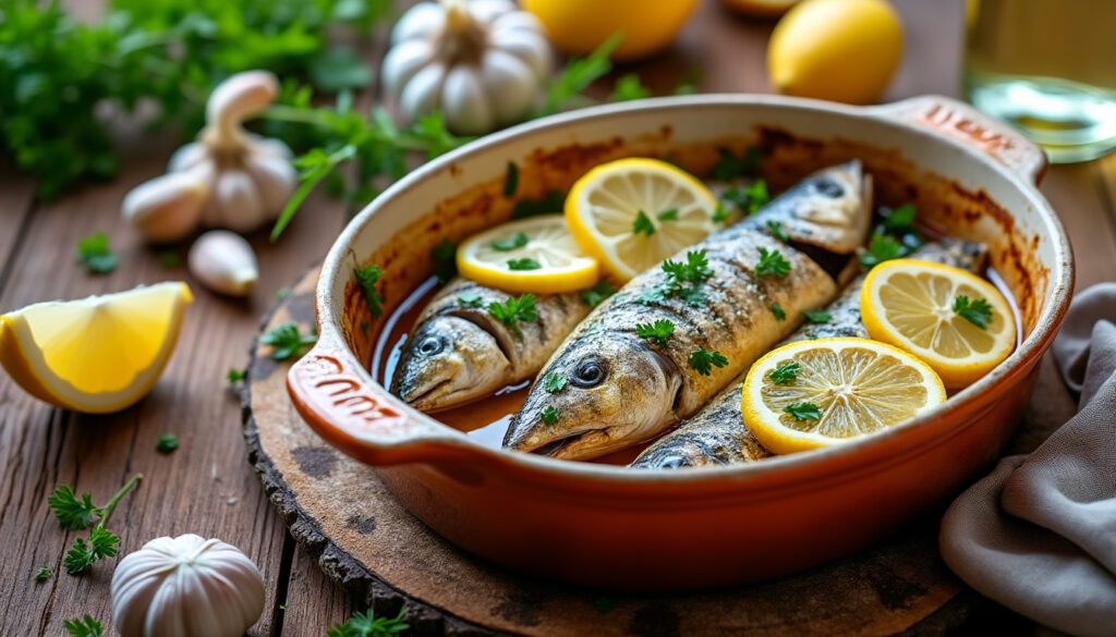 découvrez une recette facile et rapide de maquereau au vin blanc cuit au four, parfaite pour un repas savoureux et léger.