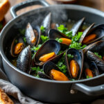 découvrez la recette traditionnelle et facile des moules marinières façon grand-mère pour un plat savoureux et authentique, parfait pour toutes les occasions.