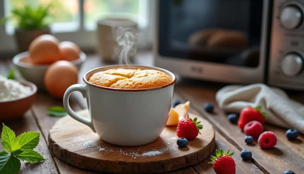 découvrez une recette facile et rapide de mug cake nature au micro-ondes, parfaite pour une gourmandise express et inratable en quelques minutes.