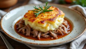 découvrez notre recette de parmentier de canard moelleux et savoureux, facile à préparer pour un plat réconfortant et gourmand.