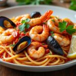 découvrez notre recette facile et rapide de pâtes aux fruits de mer, parfaite pour un repas savoureux et gourmand en quelques minutes.