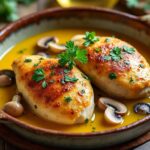 découvrez notre recette traditionnelle facile et rapide de poulet au vin jaune, un plat savoureux et authentique qui séduira vos papilles.