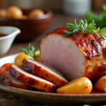 découvrez une recette facile et rapide de rôti de porc au cookeo, sublimé par un fond de veau savoureux pour un plat tendre et délicieux.