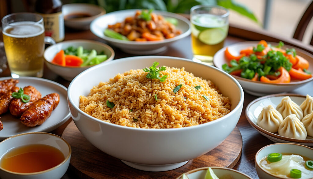 découvrez nos idées d'accompagnement pour le riz cantonais, avec des suggestions de plats et de boissons parfaites pour sublimer votre repas.