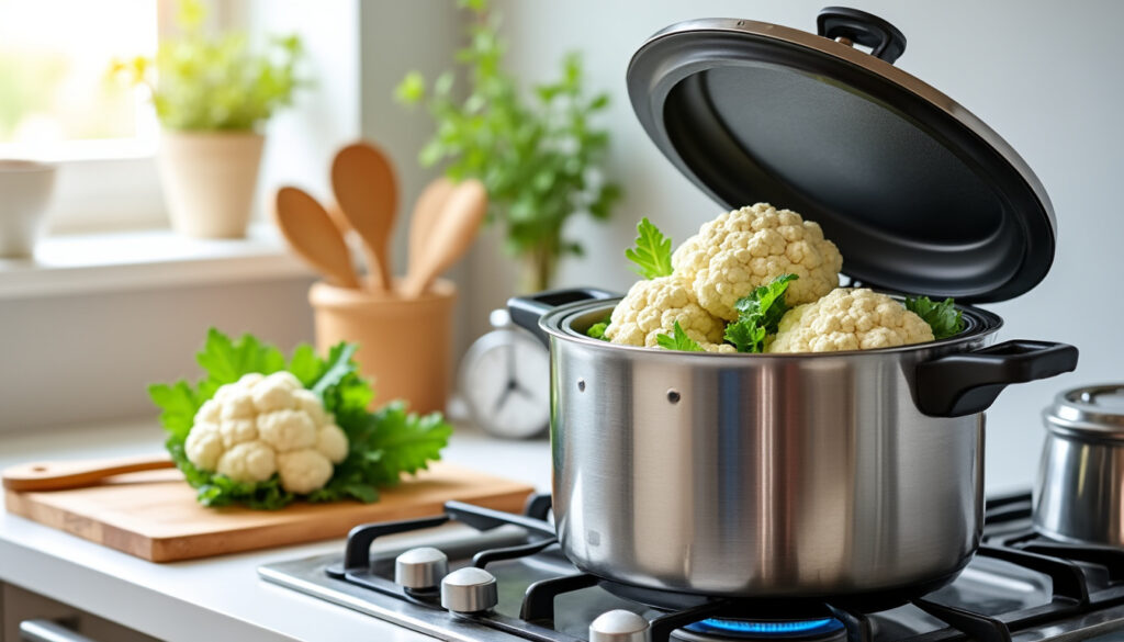 découvrez comment cuire le chou-fleur à la cocotte minute avec nos astuces simples et le temps de cuisson idéal pour un résultat parfait et rapide.