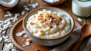 découvrez une recette facile et savoureuse de riz au lait de coco, parfaite pour un dessert gourmand et exotique à réaliser en quelques étapes simples.