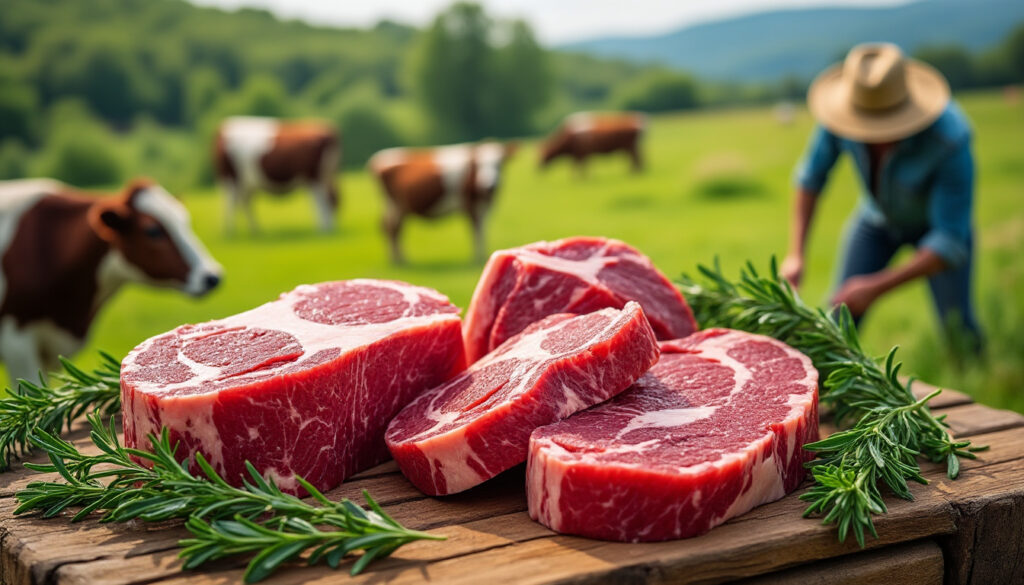 découvrez notre viande bovine bio de qualité, directement du producteur à votre assiette. nature viande bio vous garantit fraîcheur, traçabilité et saveurs authentiques.
