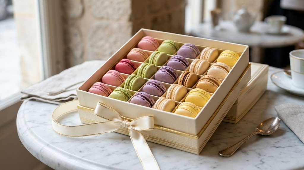 Offrir des macarons