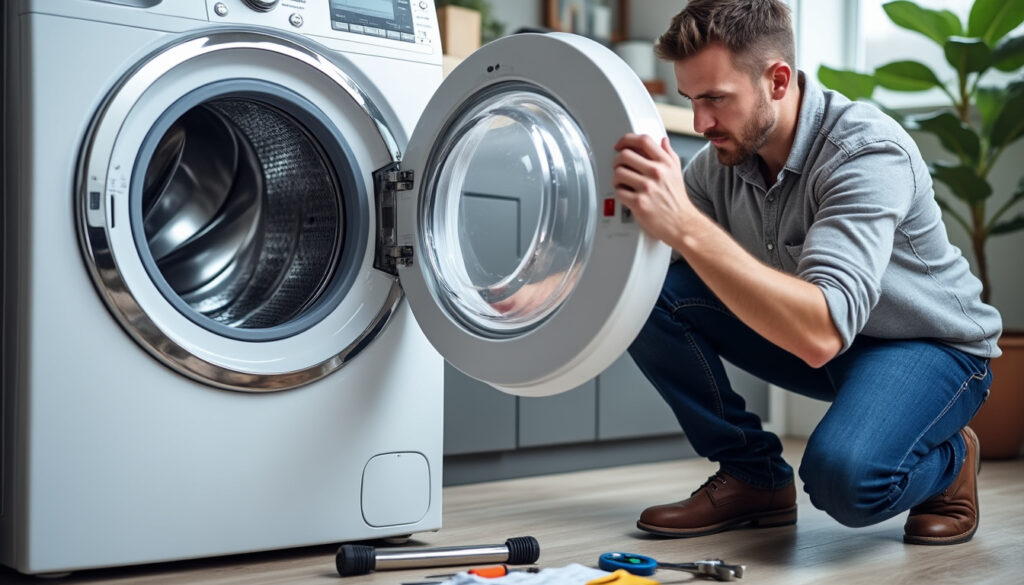 votre machine à laver fait un bruit de marteau-piqueur ? découvrez les causes possibles et les réparations rapides pour retrouver un lavage silencieux.